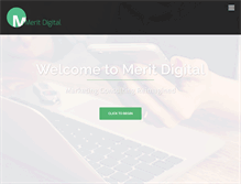 Tablet Screenshot of meritdigital.com